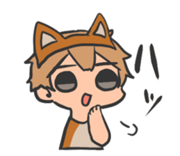 Mr. Dog ear headband sticker #14001240