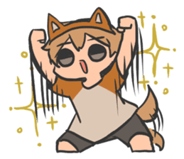 Mr. Dog ear headband sticker #14001241