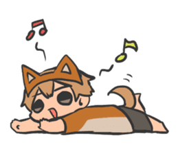 Mr. Dog ear headband sticker #14001245