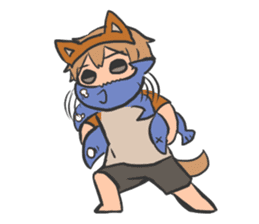 Mr. Dog ear headband sticker #14001257