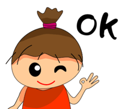 The ponytail girl's daily life. sticker #14001575