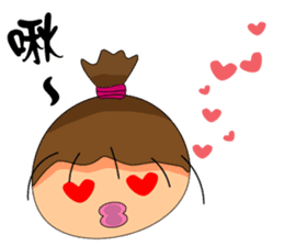 The ponytail girl's daily life. sticker #14001581