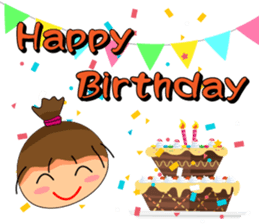 The ponytail girl's daily life. sticker #14001589