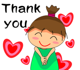 The ponytail girl's daily life. sticker #14001595