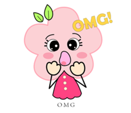 Miss flower&Mr. grass sticker #14001806