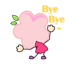 Miss flower&Mr. grass sticker #14001809