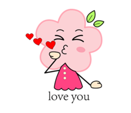 Miss flower&Mr. grass sticker #14001811