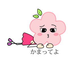 Miss flower&Mr. grass sticker #14001812