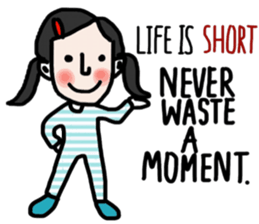 Life is short. : Sakura sticker #14002128