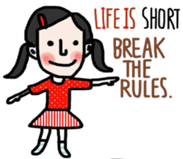Life is short. : Sakura sticker #14002129
