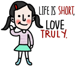 Life is short. : Sakura sticker #14002131