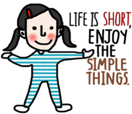Life is short. : Sakura sticker #14002133