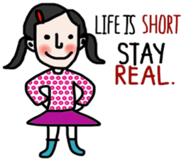 Life is short. : Sakura sticker #14002134