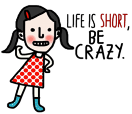 Life is short. : Sakura sticker #14002136