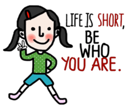 Life is short. : Sakura sticker #14002137
