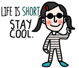 Life is short. : Sakura sticker #14002138