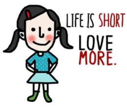 Life is short. : Sakura sticker #14002139