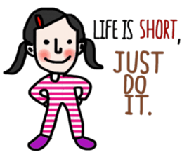 Life is short. : Sakura sticker #14002142