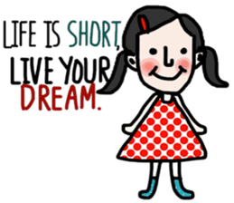 Life is short. : Sakura sticker #14002143