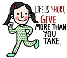 Life is short. : Sakura sticker #14002146