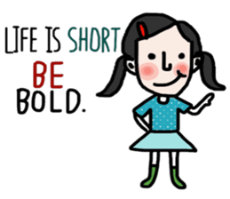 Life is short. : Sakura sticker #14002148