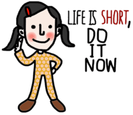 Life is short. : Sakura sticker #14002149