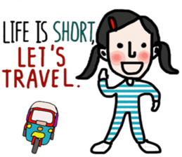 Life is short. : Sakura sticker #14002150