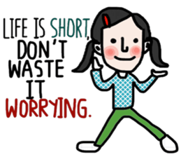 Life is short. : Sakura sticker #14002153