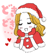 A Christmas girl sticker #14002627