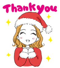 A Christmas girl sticker #14002631