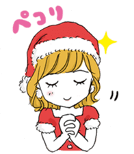 A Christmas girl sticker #14002634