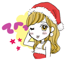 A Christmas girl sticker #14002639