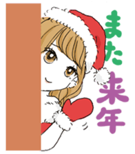 A Christmas girl sticker #14002653