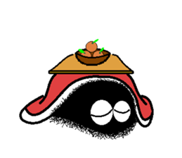 Mr Hairy caterpillar and New Year sticker #14003135