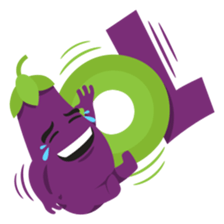 The Eggplant: Emoji Stickers by EmojiOne sticker #14003303