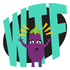 The Eggplant: Emoji Stickers by EmojiOne sticker #14003304