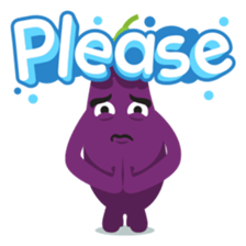 The Eggplant: Emoji Stickers by EmojiOne sticker #14003307