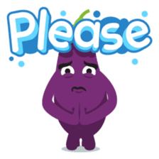 The Eggplant: Emoji Stickers by EmojiOne sticker #14003307