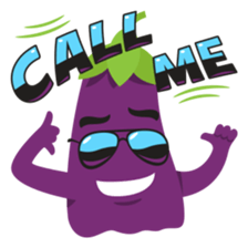 The Eggplant: Emoji Stickers by EmojiOne sticker #14003309