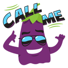The Eggplant: Emoji Stickers by EmojiOne sticker #14003309
