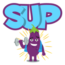 The Eggplant: Emoji Stickers by EmojiOne sticker #14003311