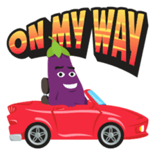 The Eggplant: Emoji Stickers by EmojiOne sticker #14003317