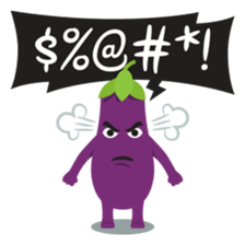 The Eggplant: Emoji Stickers by EmojiOne sticker #14003318