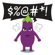 The Eggplant: Emoji Stickers by EmojiOne sticker #14003318