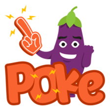 The Eggplant: Emoji Stickers by EmojiOne sticker #14003319