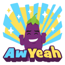 The Eggplant: Emoji Stickers by EmojiOne sticker #14003321
