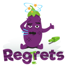 The Eggplant: Emoji Stickers by EmojiOne sticker #14003322