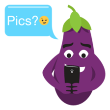 The Eggplant: Emoji Stickers by EmojiOne sticker #14003323