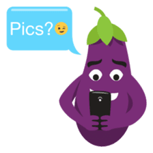 The Eggplant: Emoji Stickers by EmojiOne sticker #14003323
