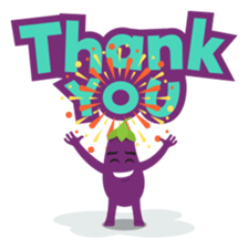 The Eggplant: Emoji Stickers by EmojiOne sticker #14003326